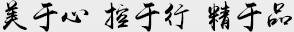 美于心，控于行，精于品